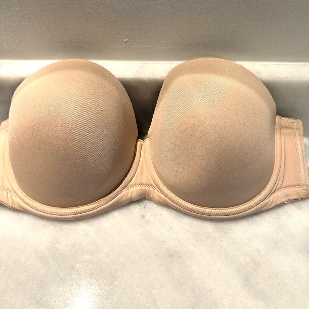 Wacoal Red Carpet Convertible Strapless Push-Up T-Shirt Bra Tan Size 34G